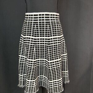 Black and White Grid Skirt | New | Modern Monochrome Skirt